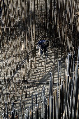 Güçlendirilmiş bar ve Beton İnşaat Site Süpürgelik