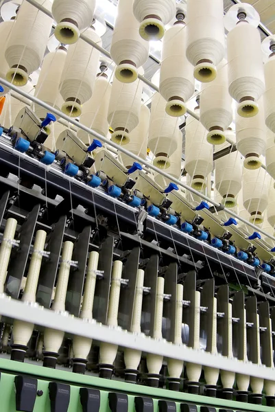 Máquina de hilado de algodón. Detalle —  Fotos de Stock