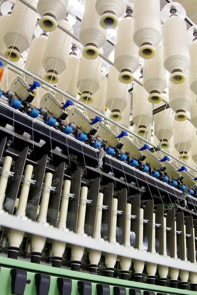 Cotton Spinning Machine. Detail — Stock Photo © antoniotruzzi 82632752