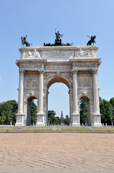 Milán - Arco de la Paz — Foto de Stock