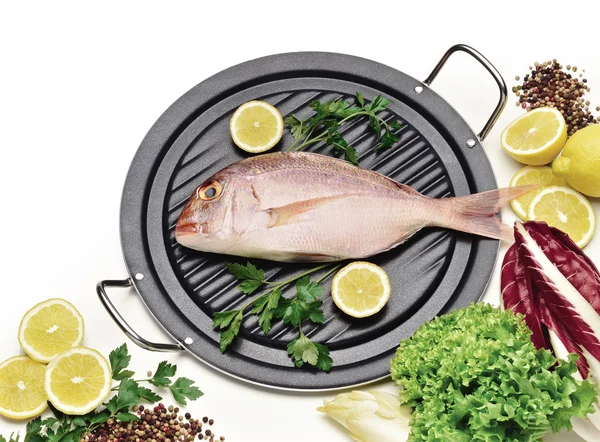Peşte la grătar — Fotografie, imagine de stoc