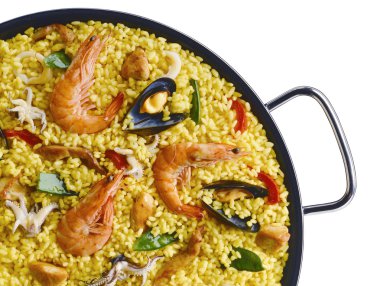 Klasik Deniz ürünleri Paella