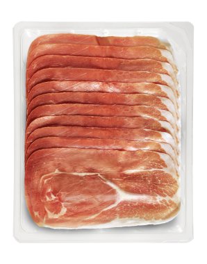 Presliced Ham paketlenmiş tepsi