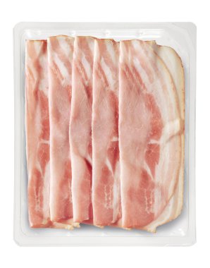 Tepsi paketlenmiş Presliced, kavrulmuş domuz füme