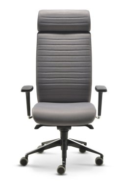 Executive ofis koltuğu gri kumaş Önden Görünüm