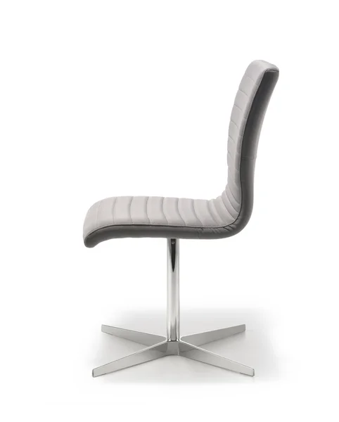 Silla de oficina gris tela vista lateral — Foto de Stock