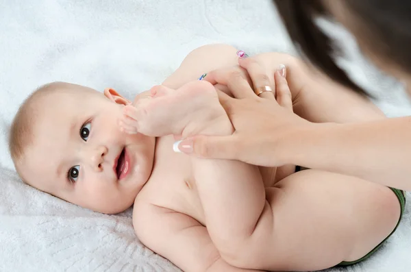 Baby mash legs — Stock Photo, Image