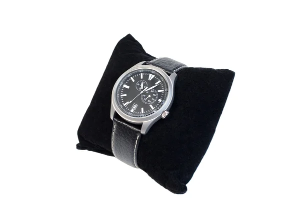 Wristwatch on the pillow — Stock Photo, Image