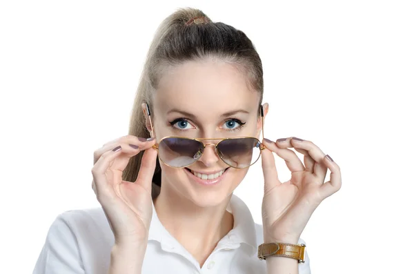 Girl in sunglasses — Stock Photo, Image