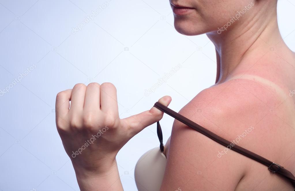 tanned skin in the sun