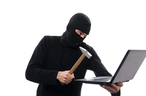 Criminele hacking wachtwoord — Stockfoto