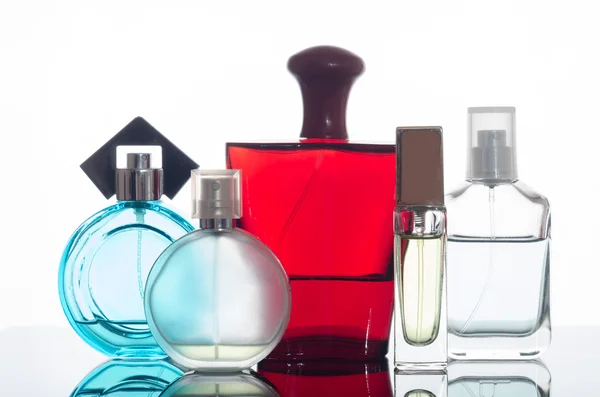 Perfume bottle on a white background — Stock Photo, Image
