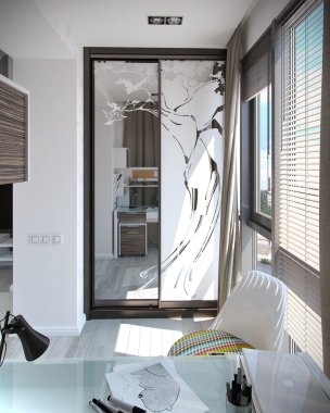 Çocuk yatak odası iç tasarım, 3d render