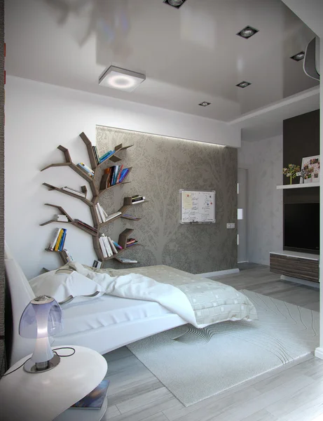 Çocuk yatak odası iç tasarım, 3d render