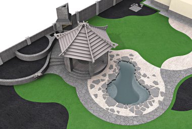 Master Planı, 3d render peyzaj