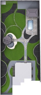 Tam Bahçe peyzaj master planı, 2d kroki