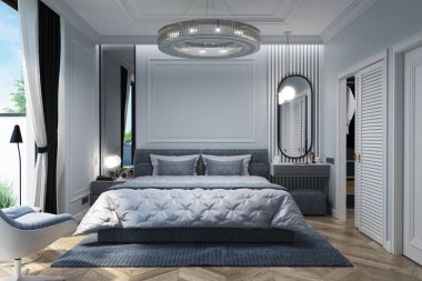 Ana yatak odası iç tasarımı, 3D görüntüleme