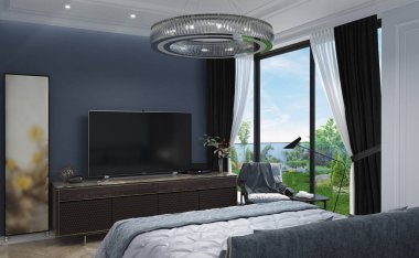 Ana yatak odası iç tasarımı, 3D görüntüleme