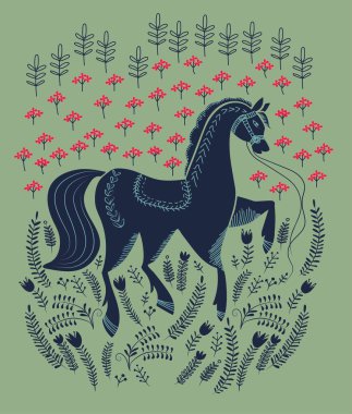 çiçek vektör deseni