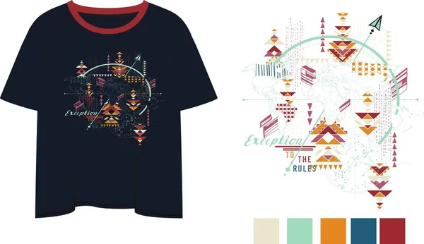 Blusa Azrec Diseño Gráfico — Archivo Imágenes Vectoriales