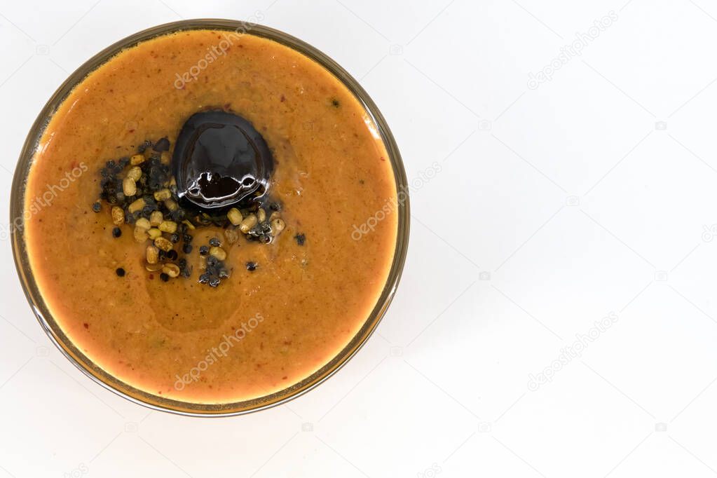 Selective focused Indian health snack called Varuth kadalai , rosted peanuts with salt on an isolated white background. Roasted without oil and very healthy daily snacks, Tamilnadu, Mumbai, Delhi, Kerala