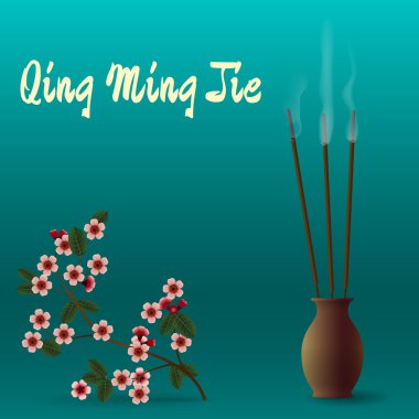 Qing Ming Jie Çin Festival saf ışık