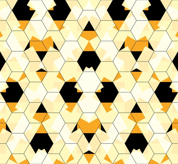 Patrón sin costuras abstracto panal mosaico — Vector de stock