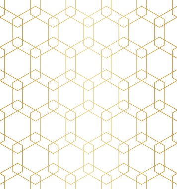 Rhombus, üçgen ve kare altın soyut geometrik desen illüstrasyon vektör