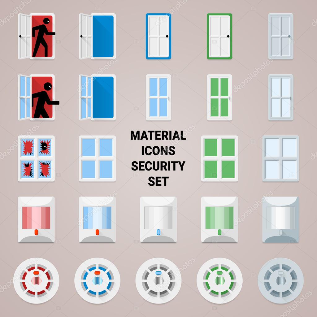 Material icons security set 2