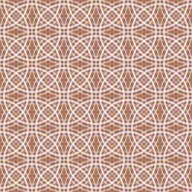 Dikişsiz doku: ışık üzerinde beyaz daireler kahverengi arka plan