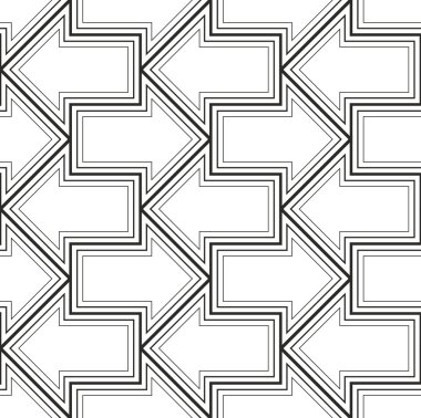 kesintisiz geometrik ok desen