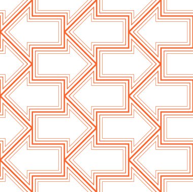 kesintisiz geometrik ok desen