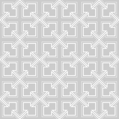 kesintisiz geometrik dört tarafı ok desen