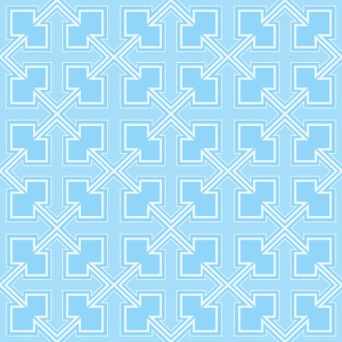 Dikişsiz desen geometrik dört tarafı ok