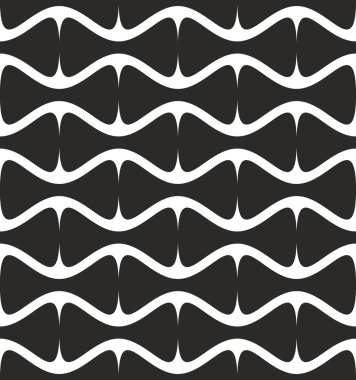 kesintisiz geometrik yuvarlak şekiller desen-beyaz siyah