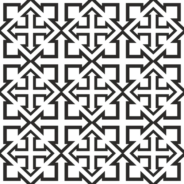 Naadloze geometrische vier zijden pijl patroon — Stockfoto