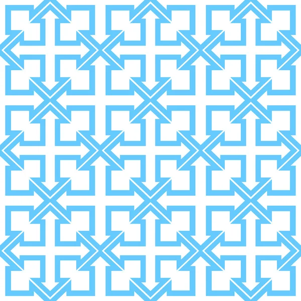 Naadloze geometrische vier zijden pijl patroon — Stockfoto