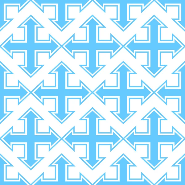 Motif de flèche géométrique sans couture à quatre côtés — Photo