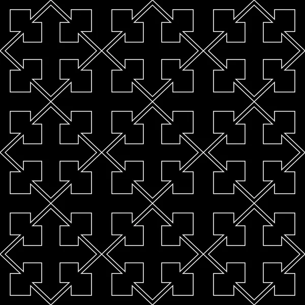 Sem costura padrão de seta geométrica de quatro lados — Fotografia de Stock