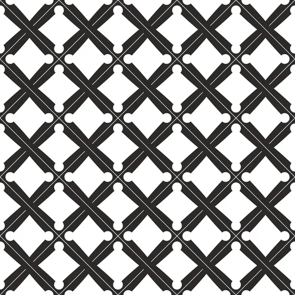 Nahtlose geometrische Vierseiten-Shuriken-Muster — Stockfoto