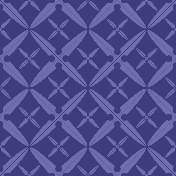Sem costura geométrica quatro lados shuriken padrão — Fotografia de Stock