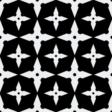 geleneksel shuriken kesintisiz geometrik desen
