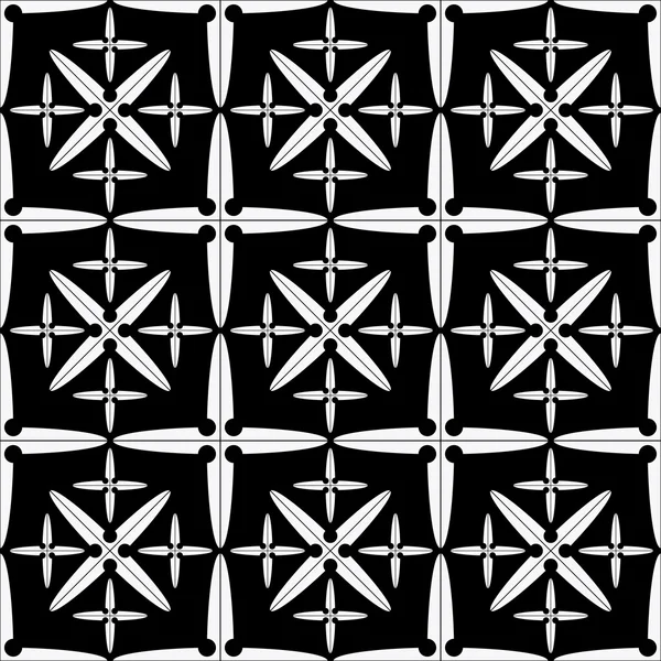 Kesintisiz geometrik dört tarafı shuriken desen — Stok fotoğraf