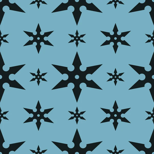 Traditional shuriken seamless geometric pattern — Stock Photo, Image