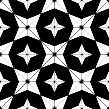dört bıçak ninja shuriken seamless modeli