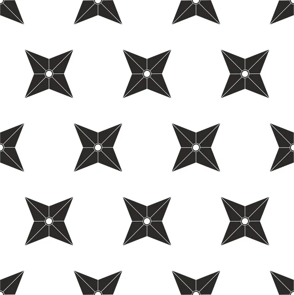Чотири лопаті ніндзя Шурікен безшовний візерунок — стокове фото