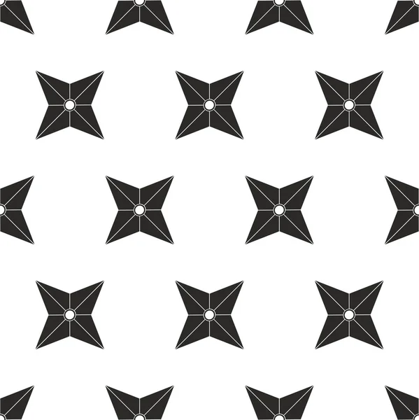 Four blades ninja shuriken seamless pattern — Stock Photo, Image