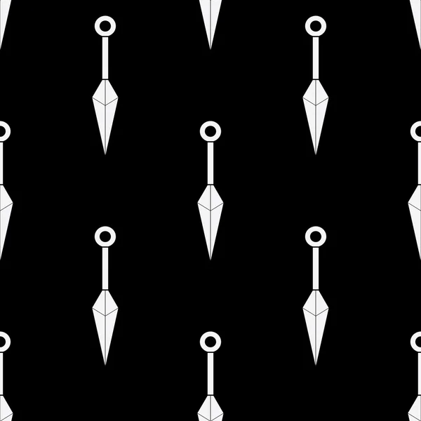 Kunai ninja motif sans couture — Photo