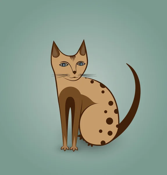 Güzel kedi illüstrasyon