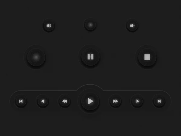 Karanlık Web UI öğeleri paneli